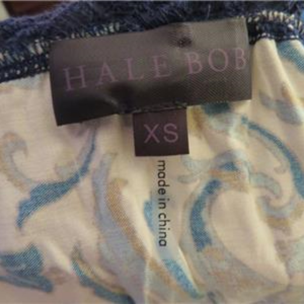 Hale Bob Hippie Boho Multi-Color Top Size X-Small - image 4